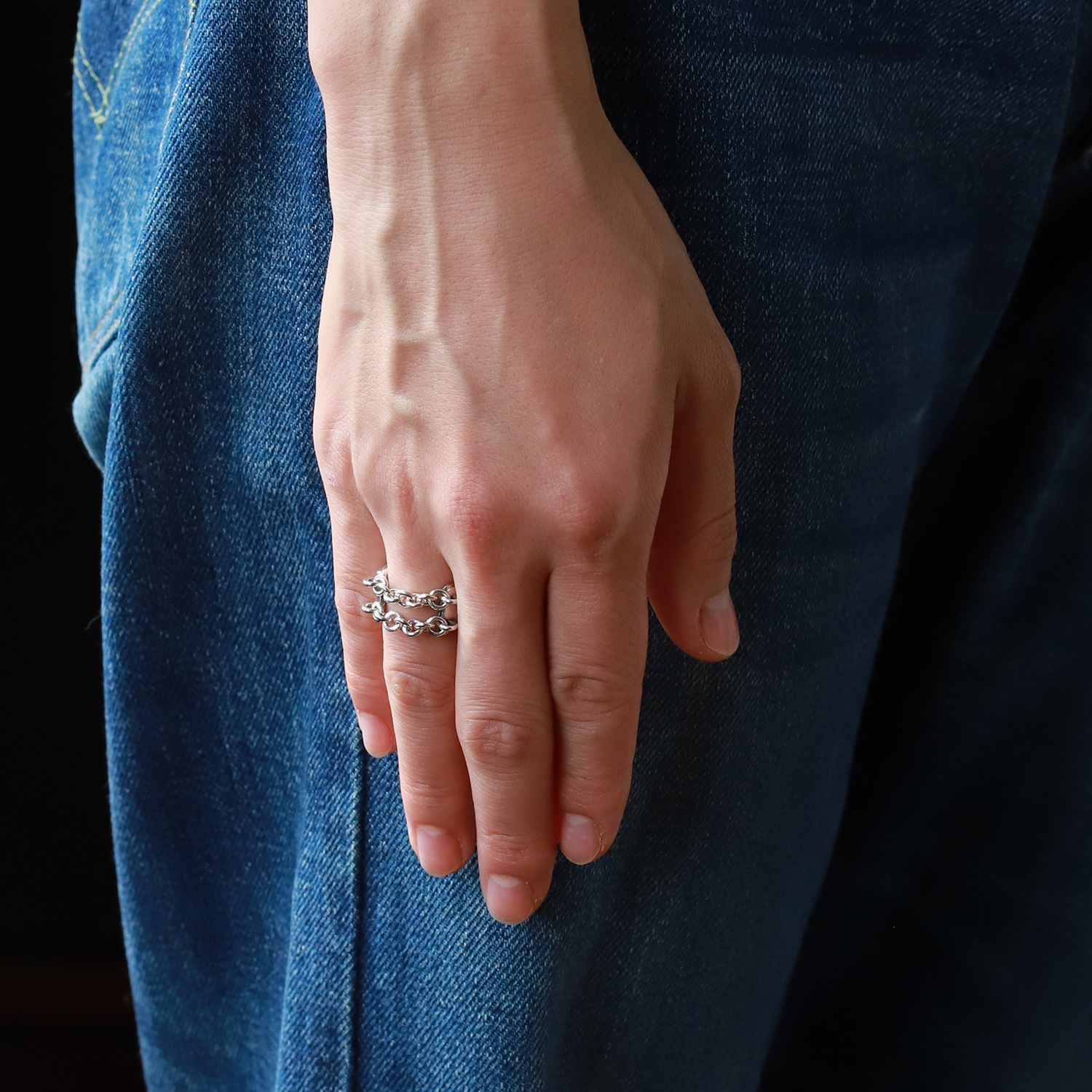 【VINTAGE】HERMES Mexico Chain Ring