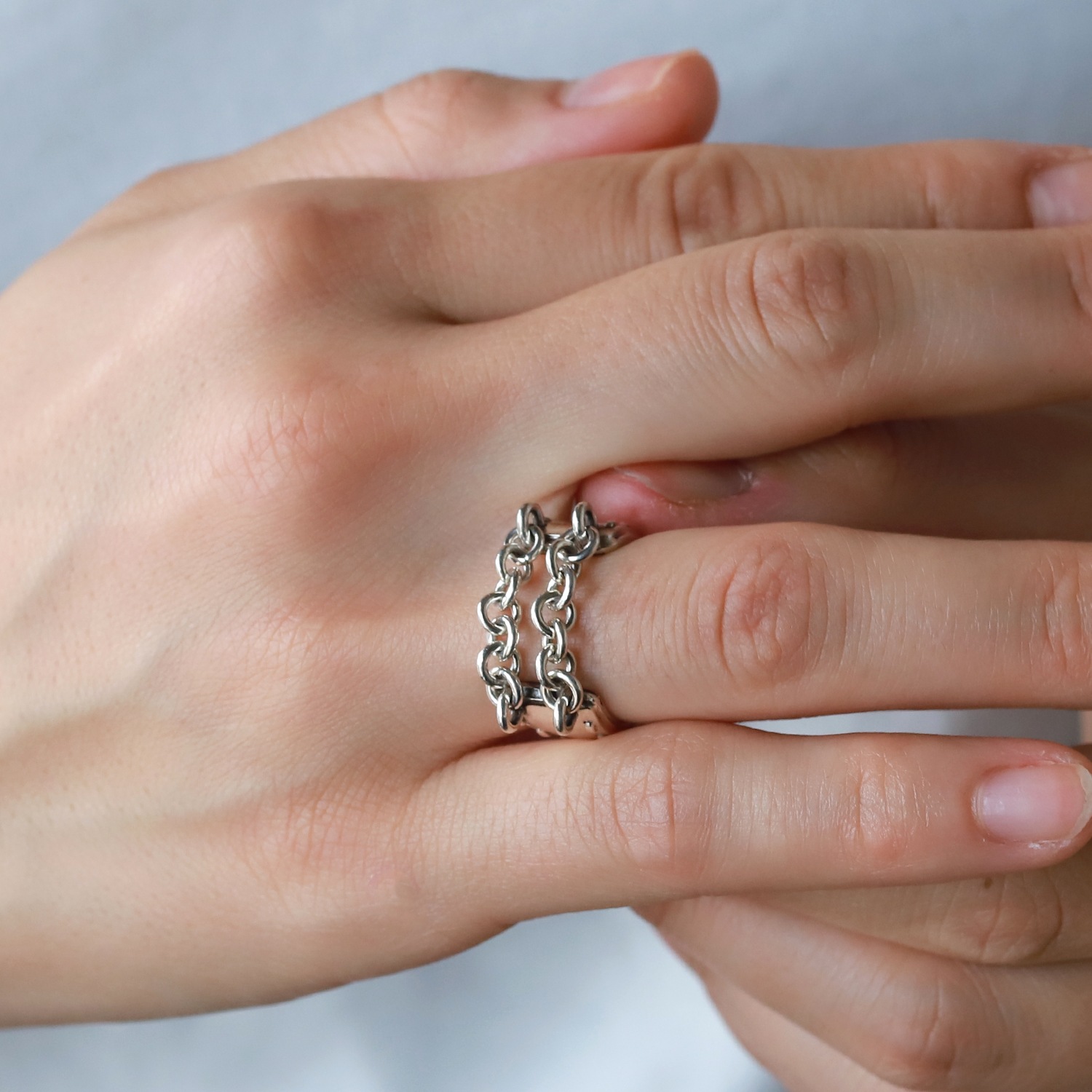 【VINTAGE】HERMES Mexico Chain Ring