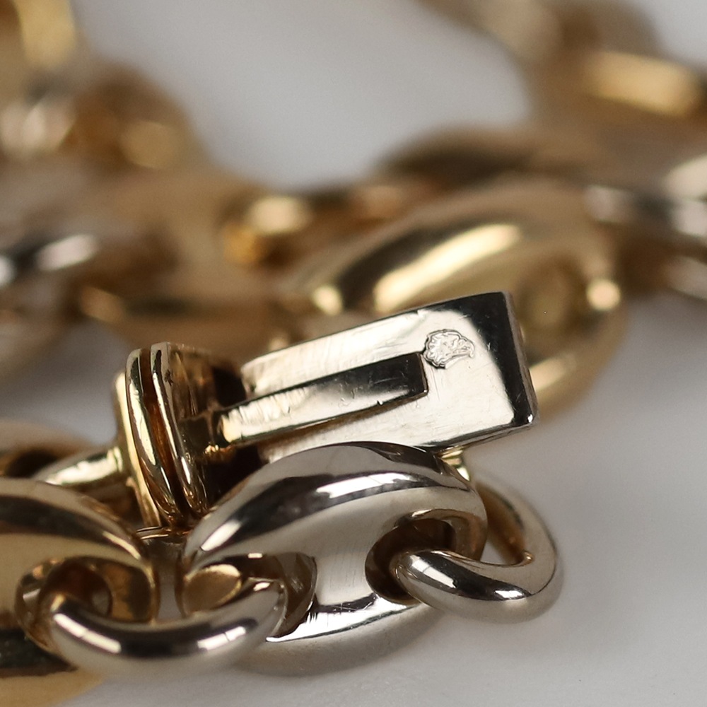【VINTAGE】Cartier Marine Chain bracelet 18k YG/WG
