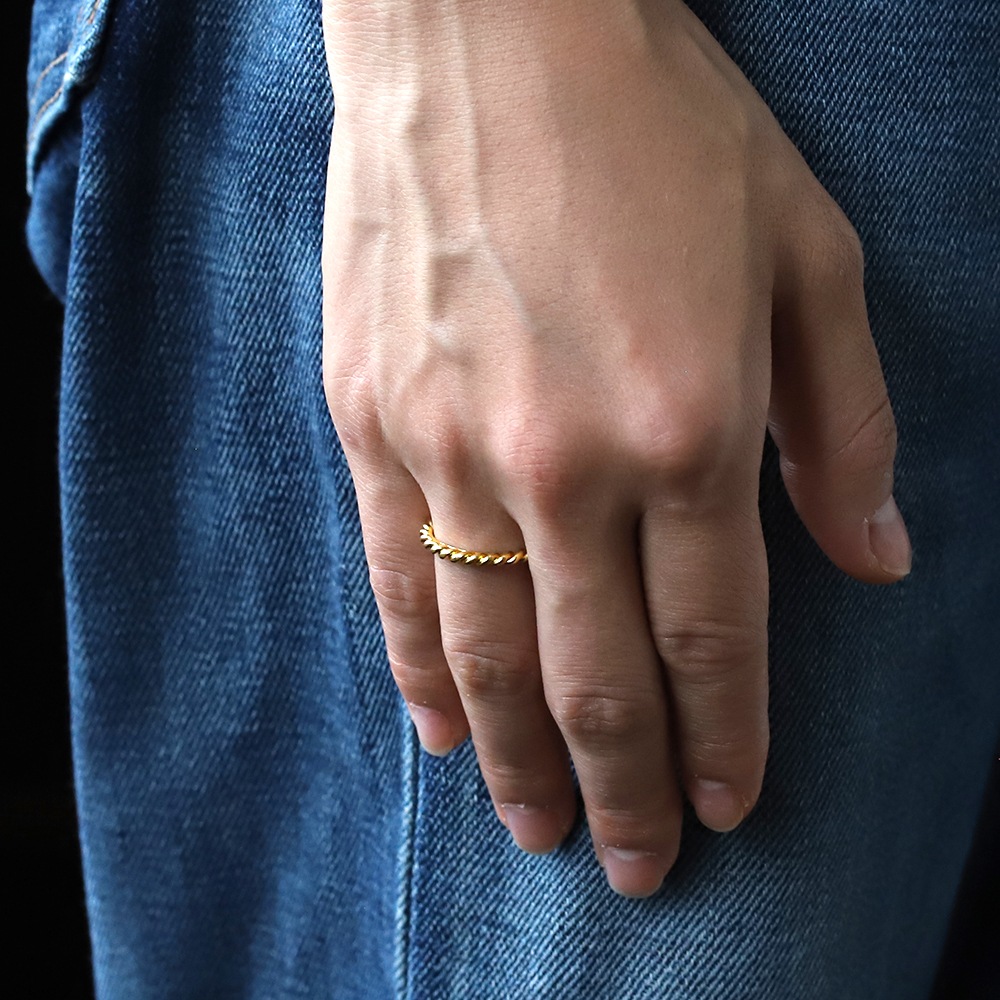 【VINTAGE】TIFFANY&Co. 18k Gold Twist Ring