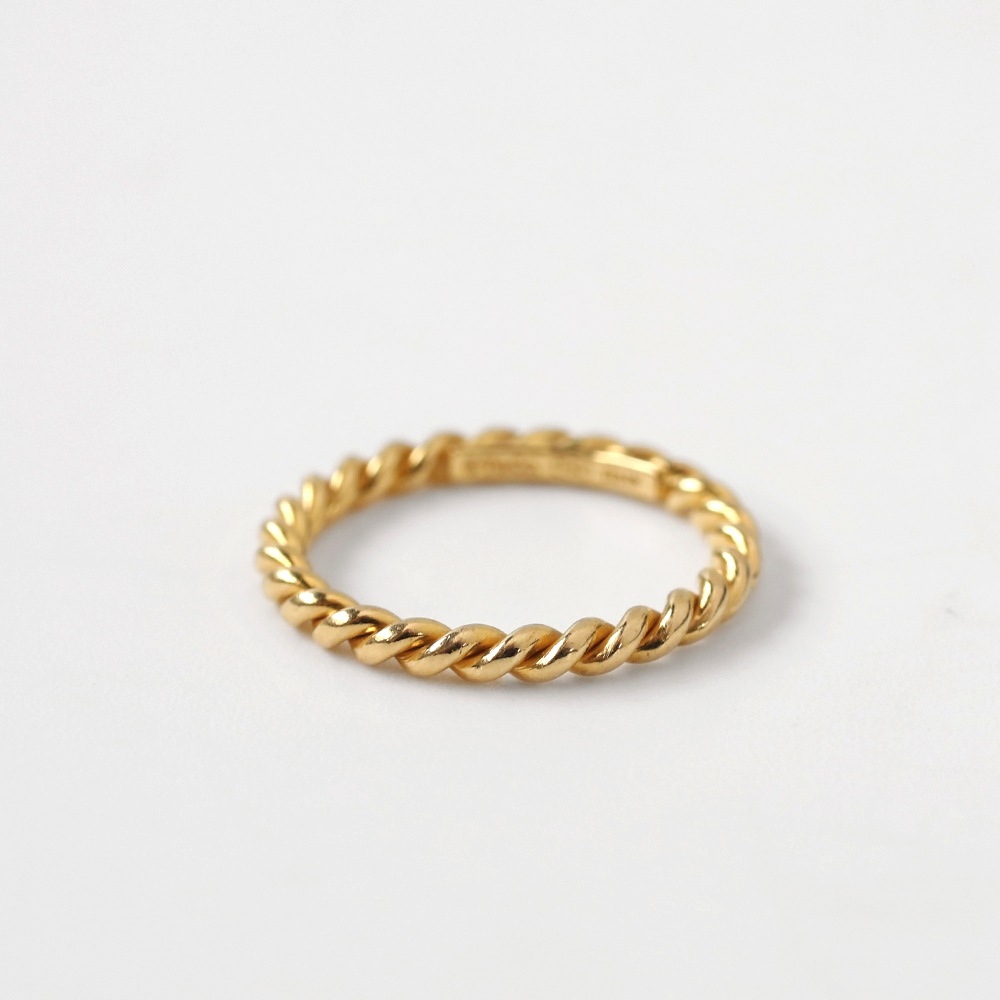 【VINTAGE】TIFFANY&Co. 18k Gold Twist Ring