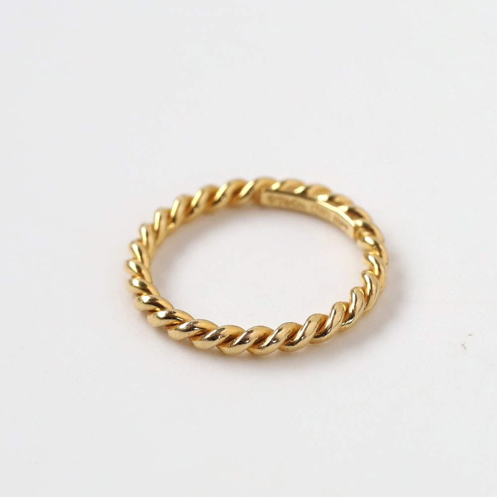【VINTAGE】TIFFANY&Co. 18k Gold Twist Ring