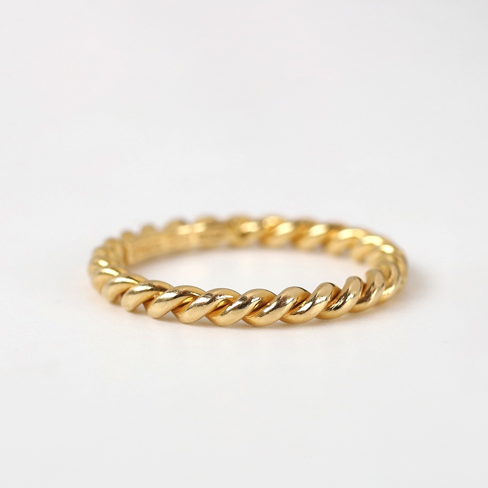 【VINTAGE】TIFFANY&Co. 18k Gold Twist Ring
