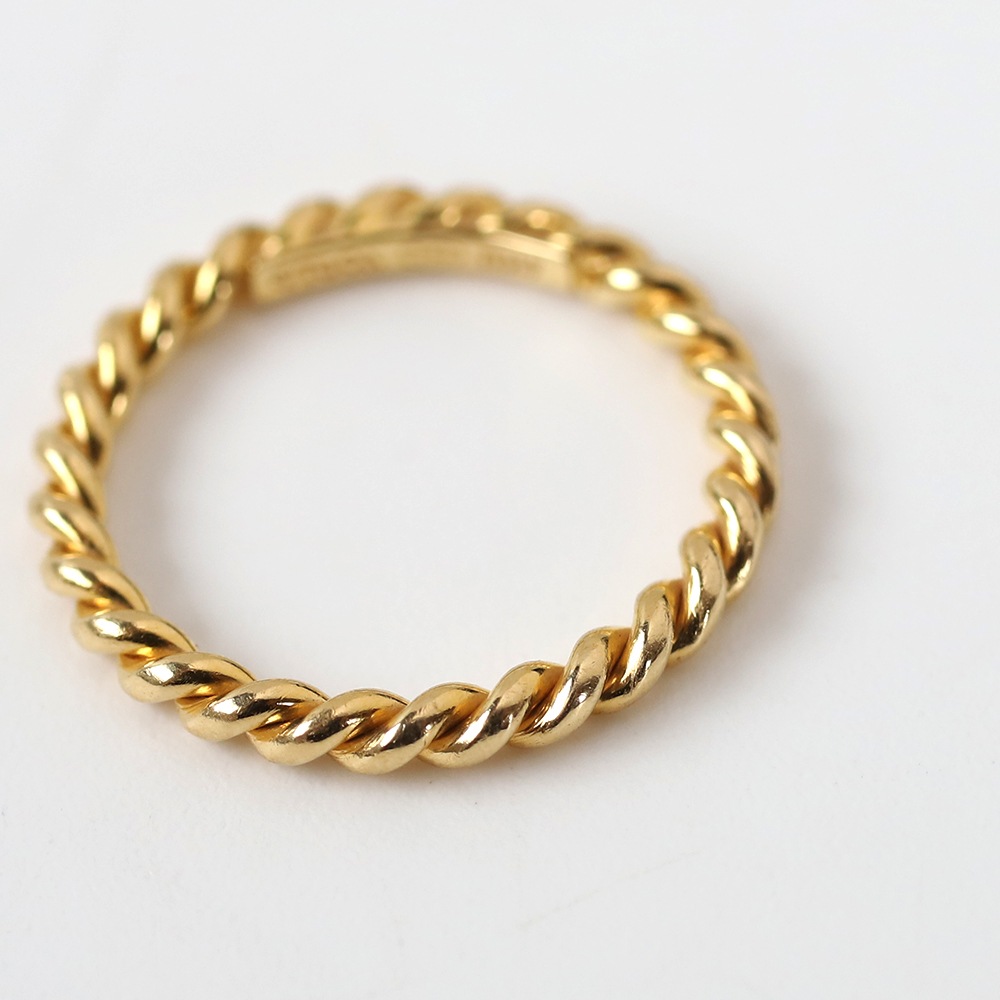 【VINTAGE】TIFFANY&Co. 18k Gold Twist Ring