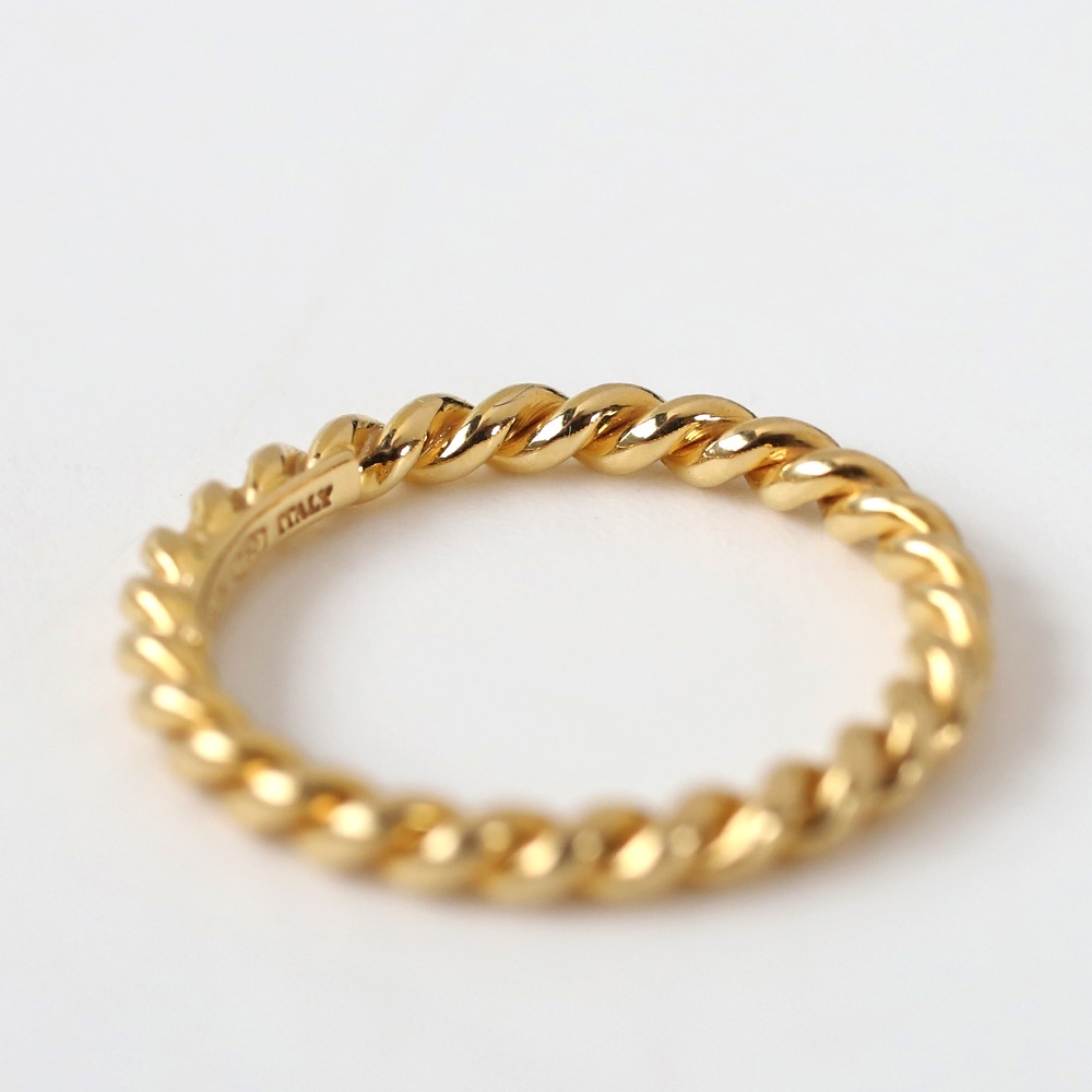 【VINTAGE】TIFFANY&Co. 18k Gold Twist Ring