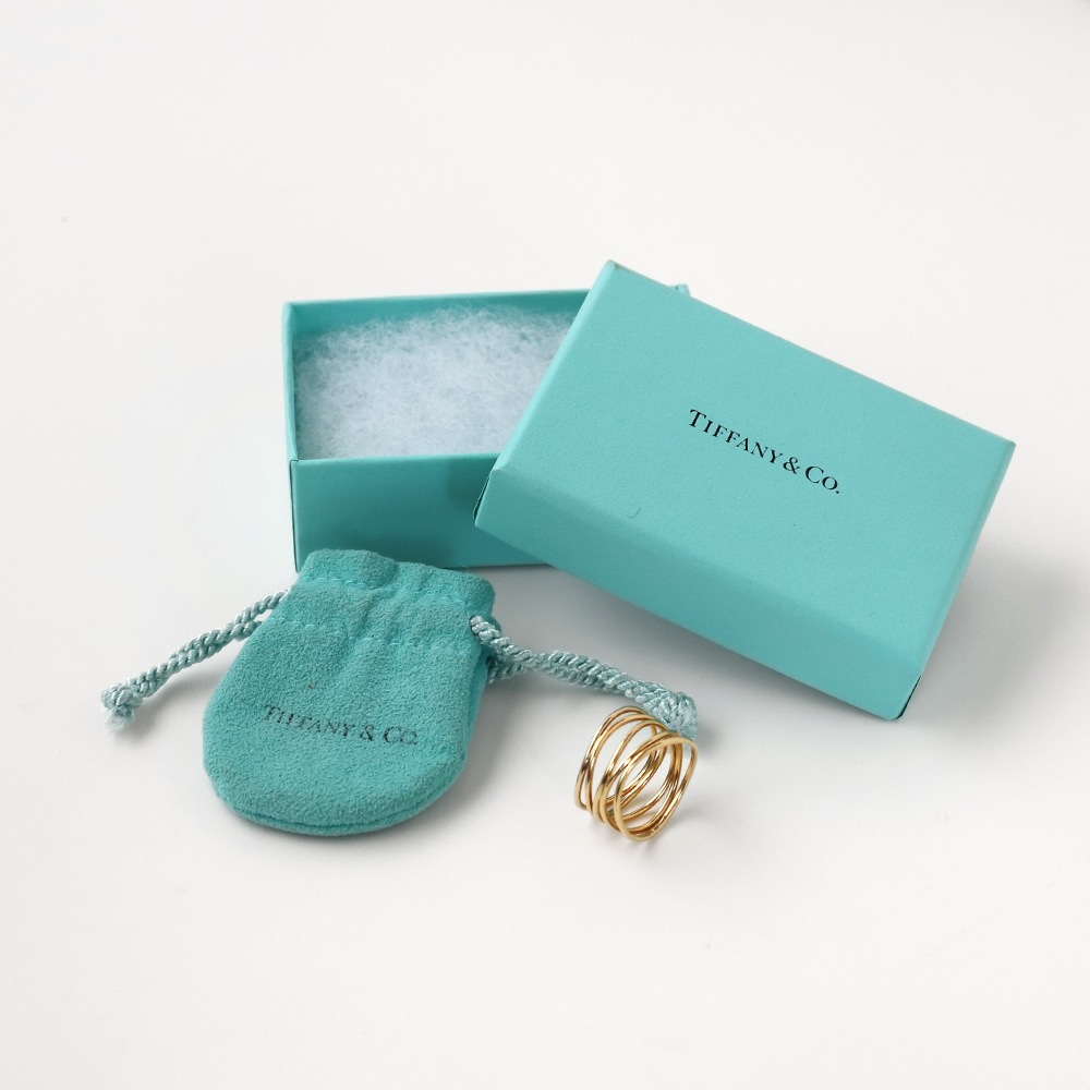 【USED】TIFFANY&Co. 18k Gold Elsa Peretti 5Row Wave Ring