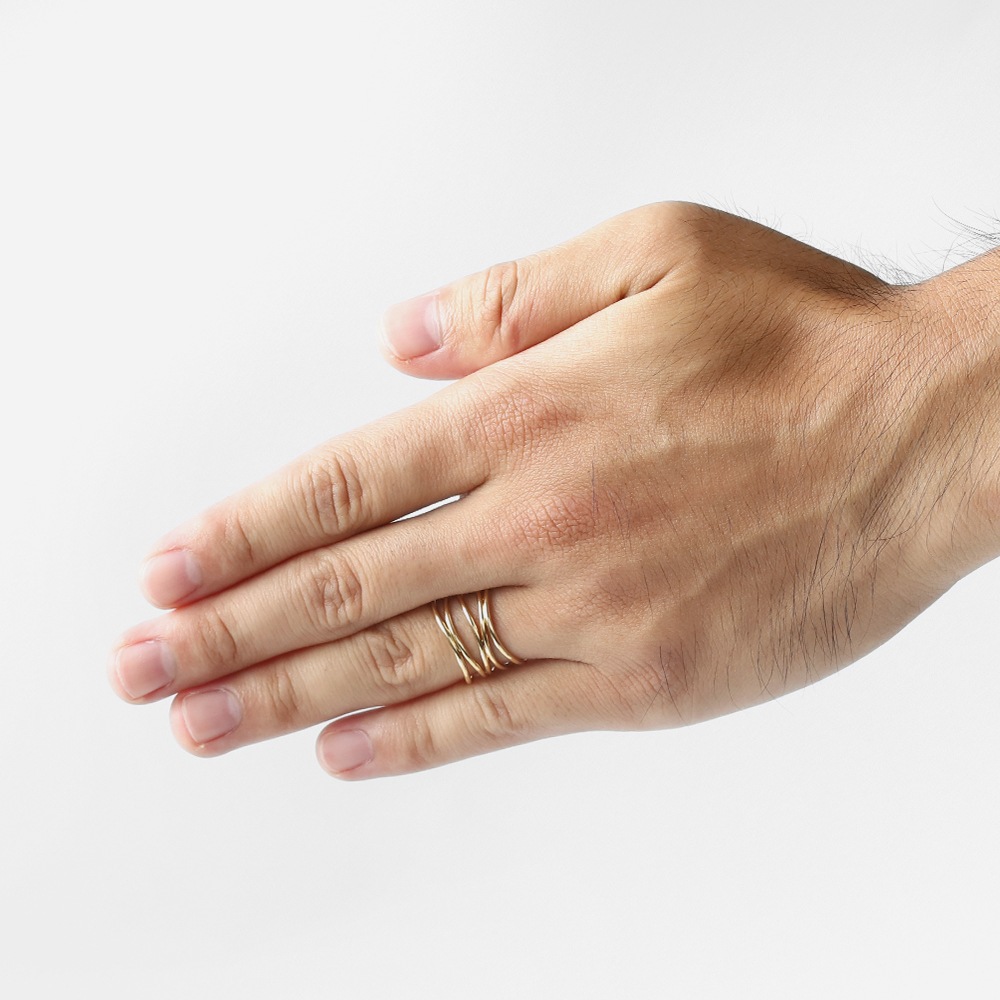 【USED】TIFFANY&Co. 18k Gold Elsa Peretti 5Row Wave Ring