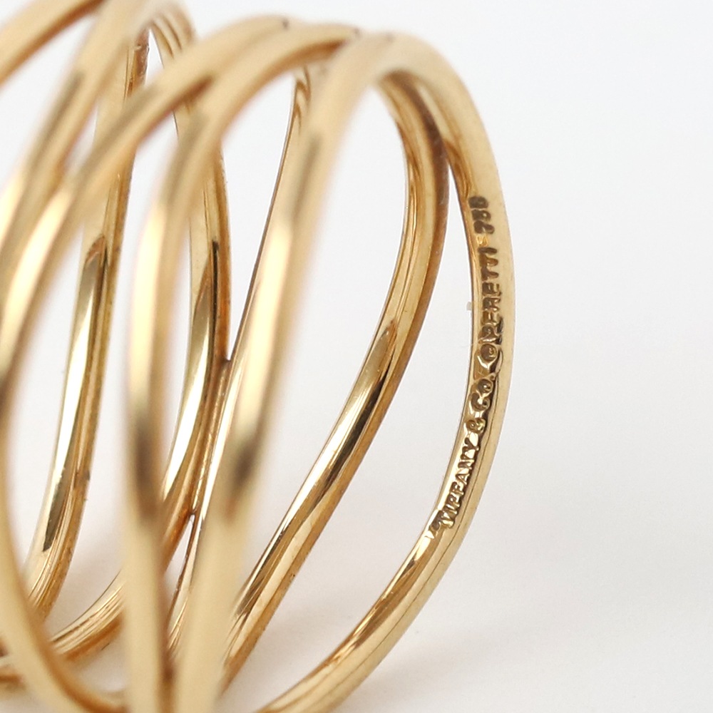 【USED】TIFFANY&Co. 18k Gold Elsa Peretti 5Row Wave Ring