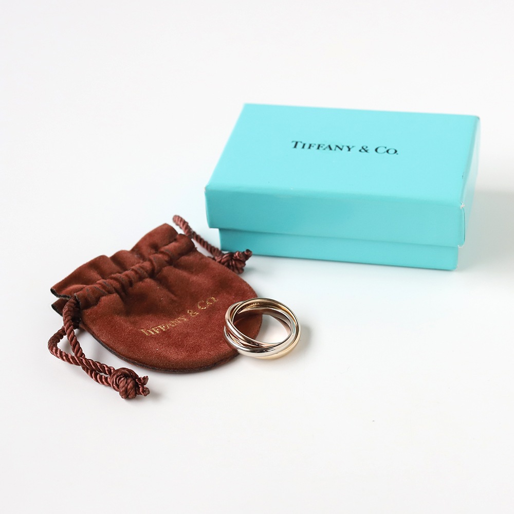 【VINTAGE】TIFFANY&Co. Trinity Ring 14k 