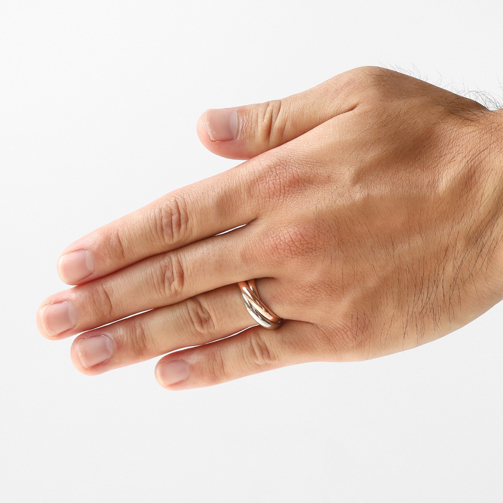 【VINTAGE】TIFFANY&Co. Trinity Ring 14k 
