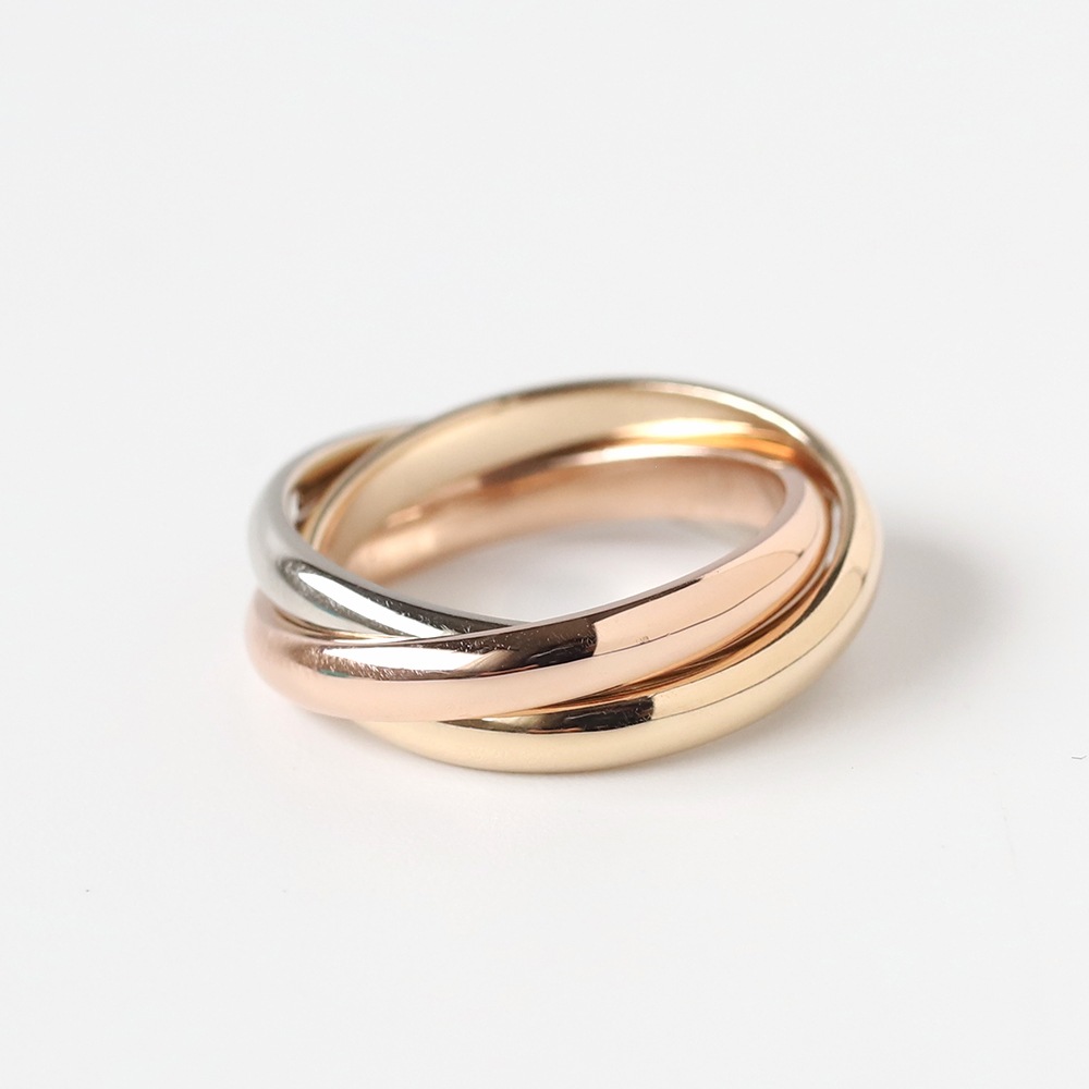 【VINTAGE】TIFFANY&Co. Trinity Ring 14k 