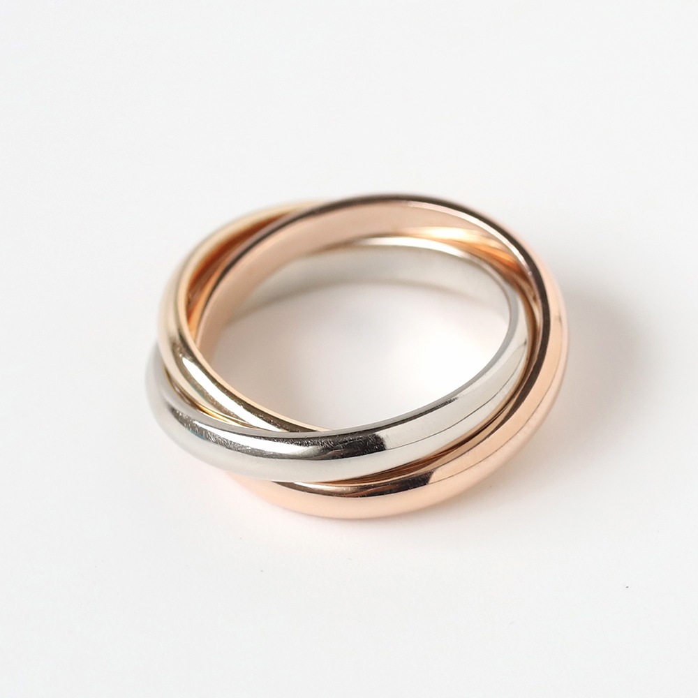 【VINTAGE】TIFFANY&Co. Trinity Ring 14k 