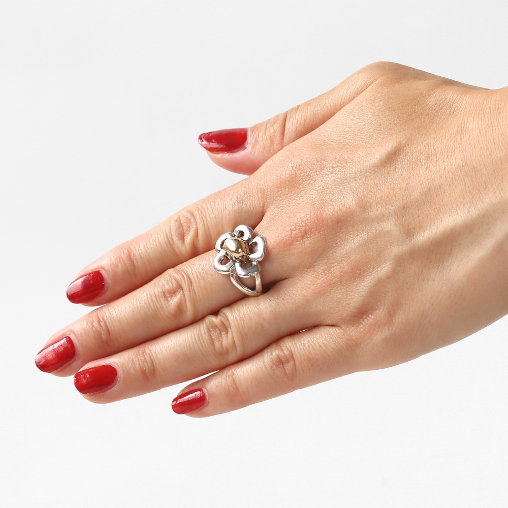 【VINTAGE】HERMES Flower Ring