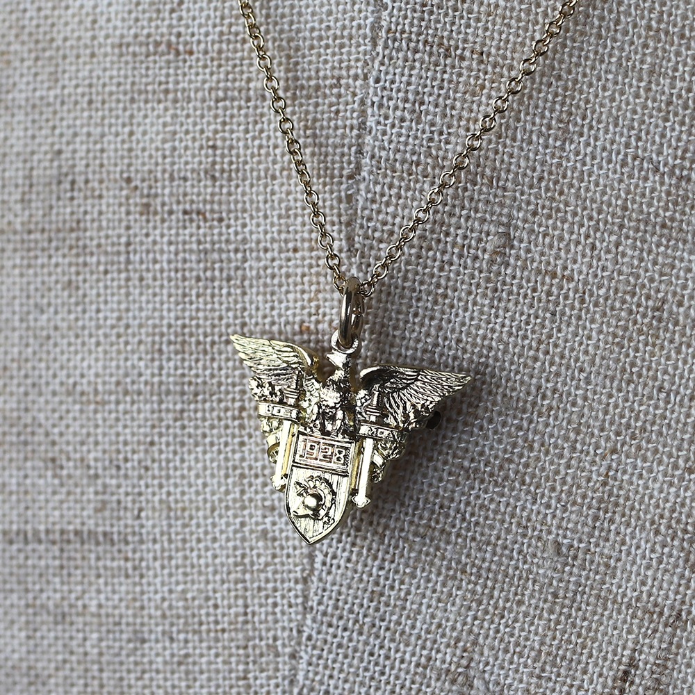 【1928】TIFFANY&Co.<br>14k Gold West Point USMA Necklace (Remake)