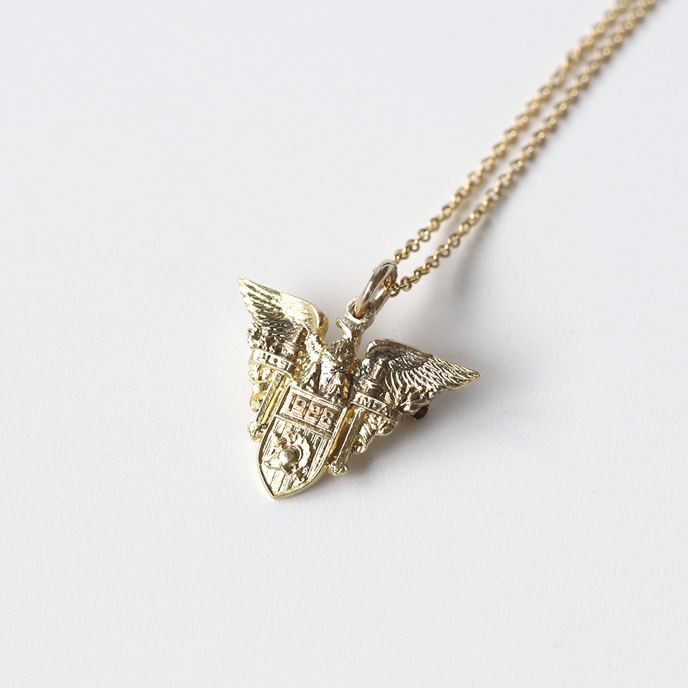 【1928】TIFFANY&Co.<br>14k Gold West Point USMA Necklace (Remake)
