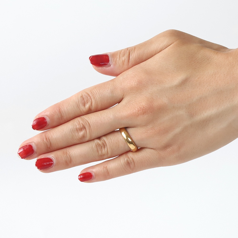 【1902】TIFFANY&Co. Gold Band Ring 22k YG