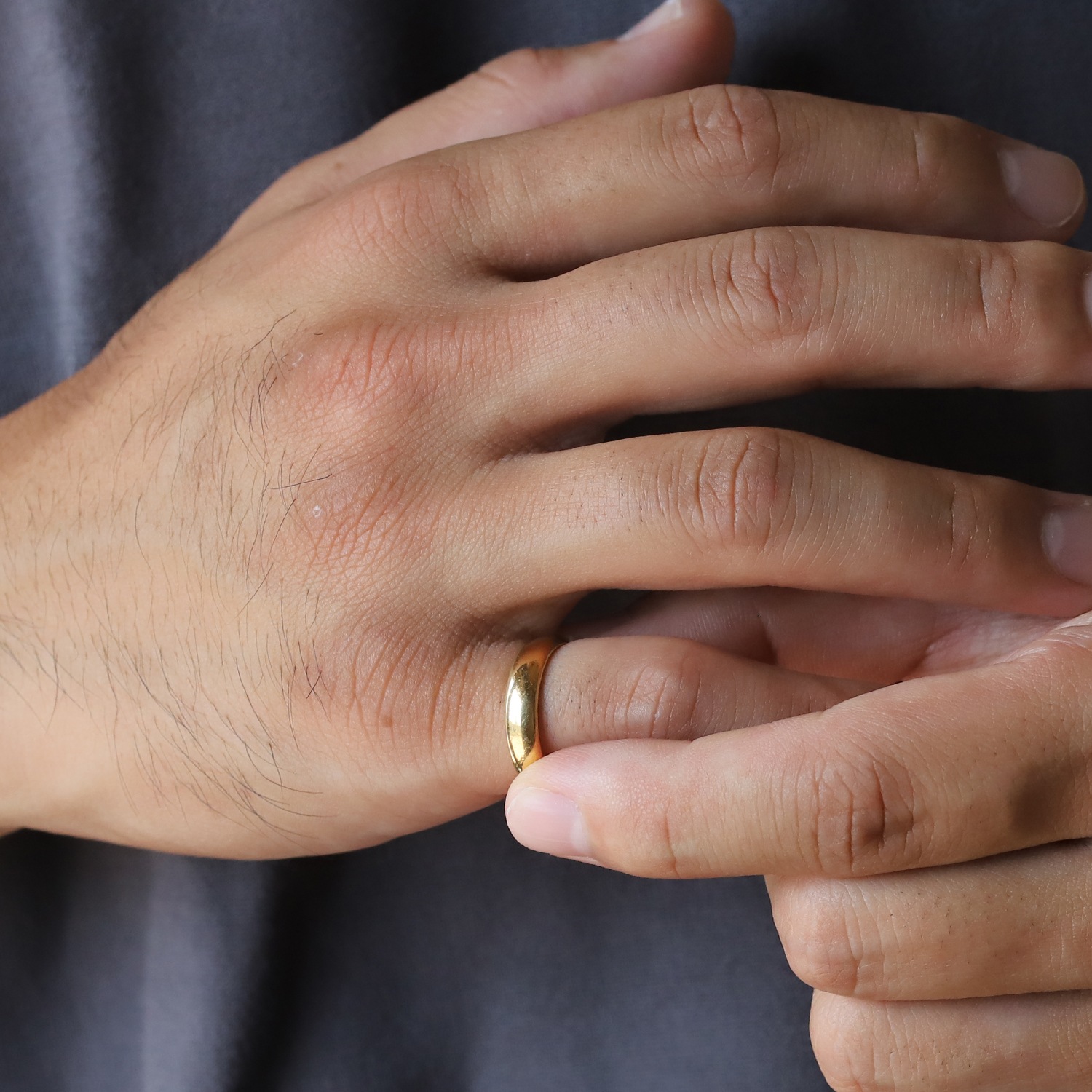 【1902】TIFFANY&Co. Gold Band Ring 22k YG