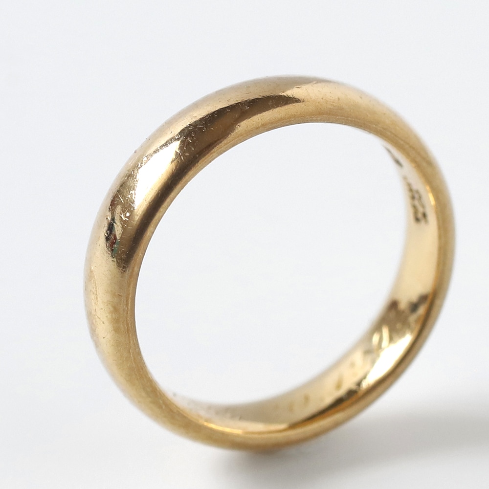 【1902】TIFFANY&Co. Gold Band Ring 22k YG