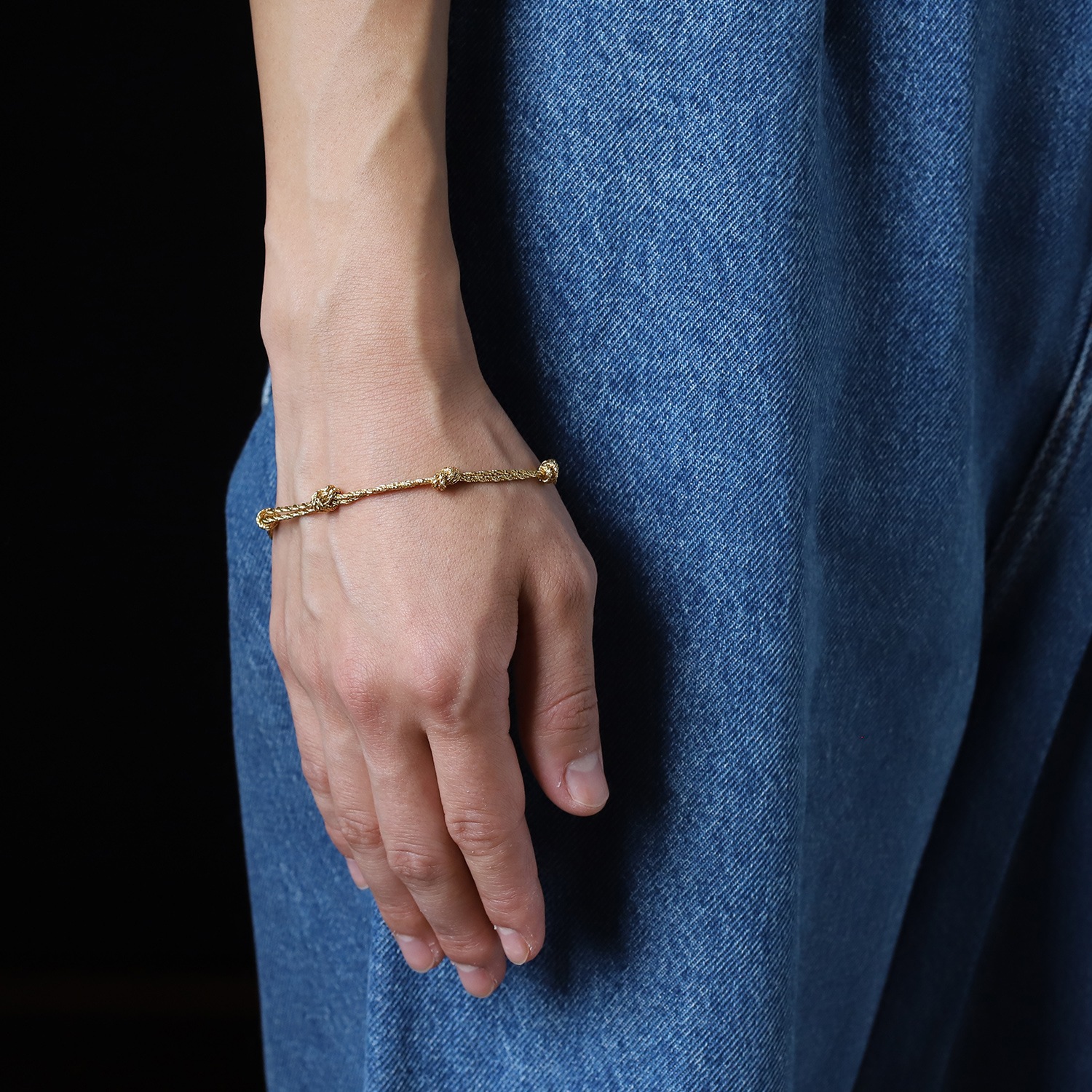 【1990s】TIFFANY&Co. 18k Gold Knot Rope Bracelet