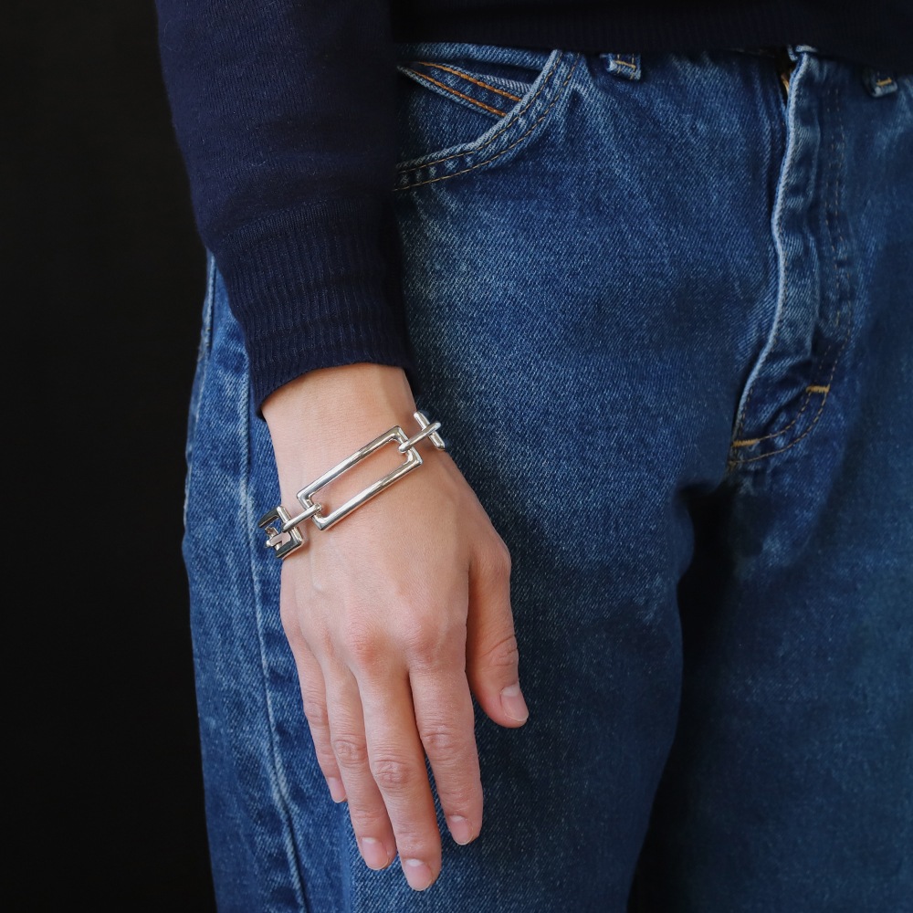 【2002】TIFFANY&Co. Square Link Bracelet