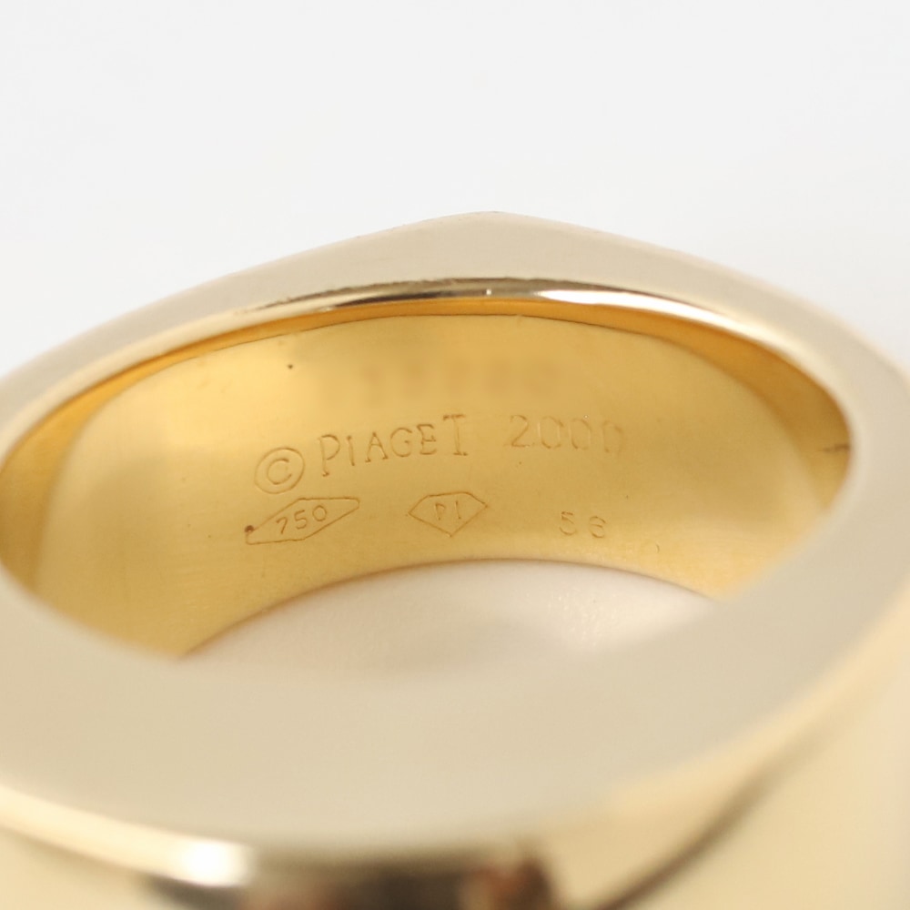 【2000】 PIAGET Teardrop Dome Ring 18k YG