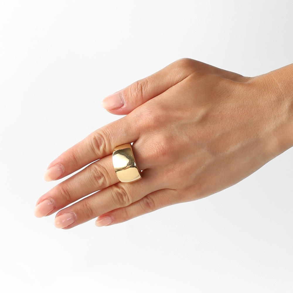 【2000】 PIAGET Teardrop Dome Ring 18k YG