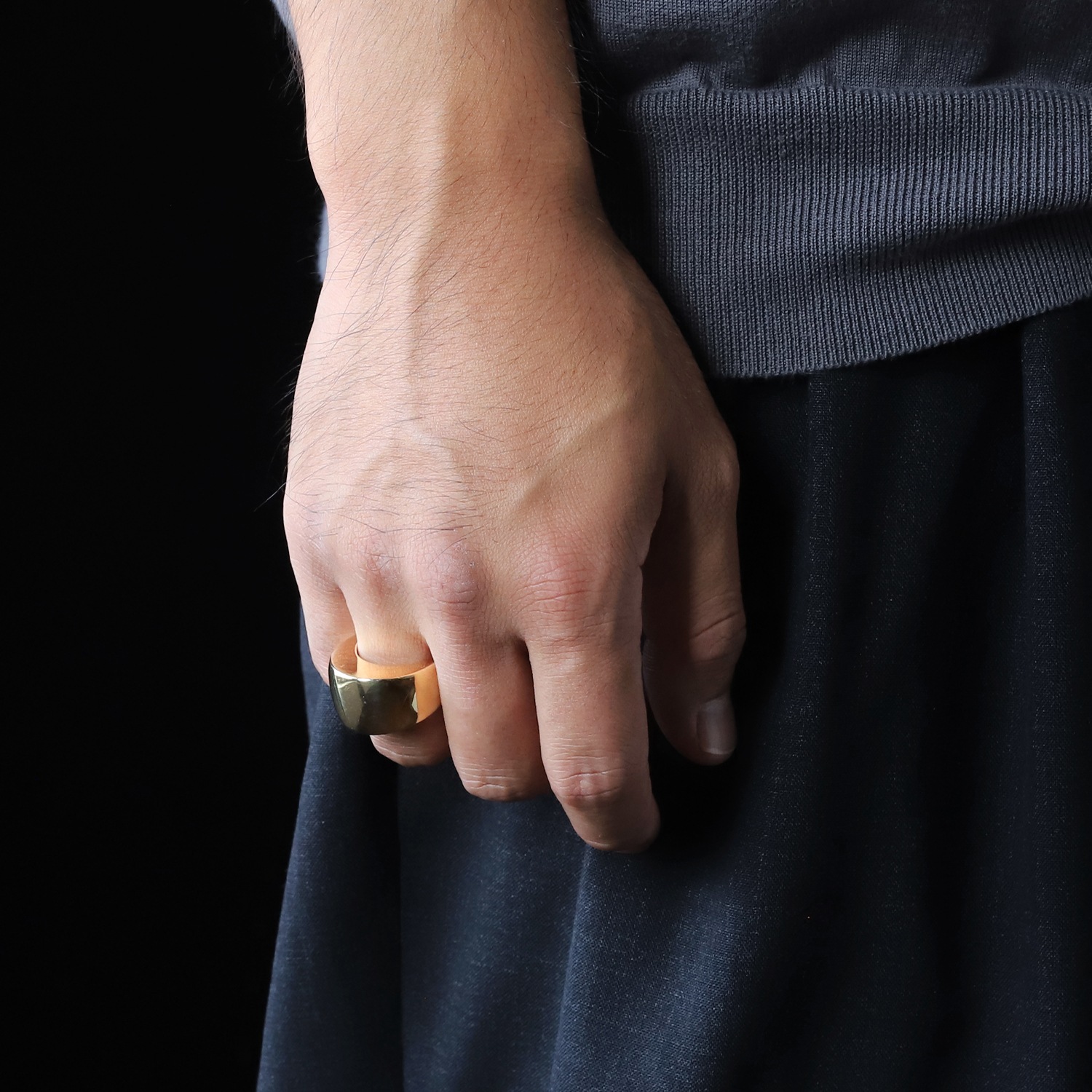 【2000】 PIAGET Teardrop Dome Ring 18k YG