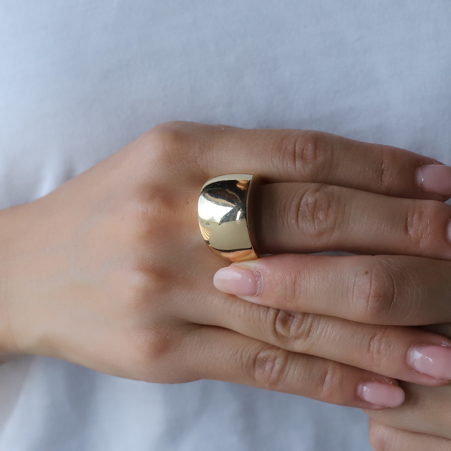 【2000】 PIAGET Teardrop Dome Ring 18k YG
