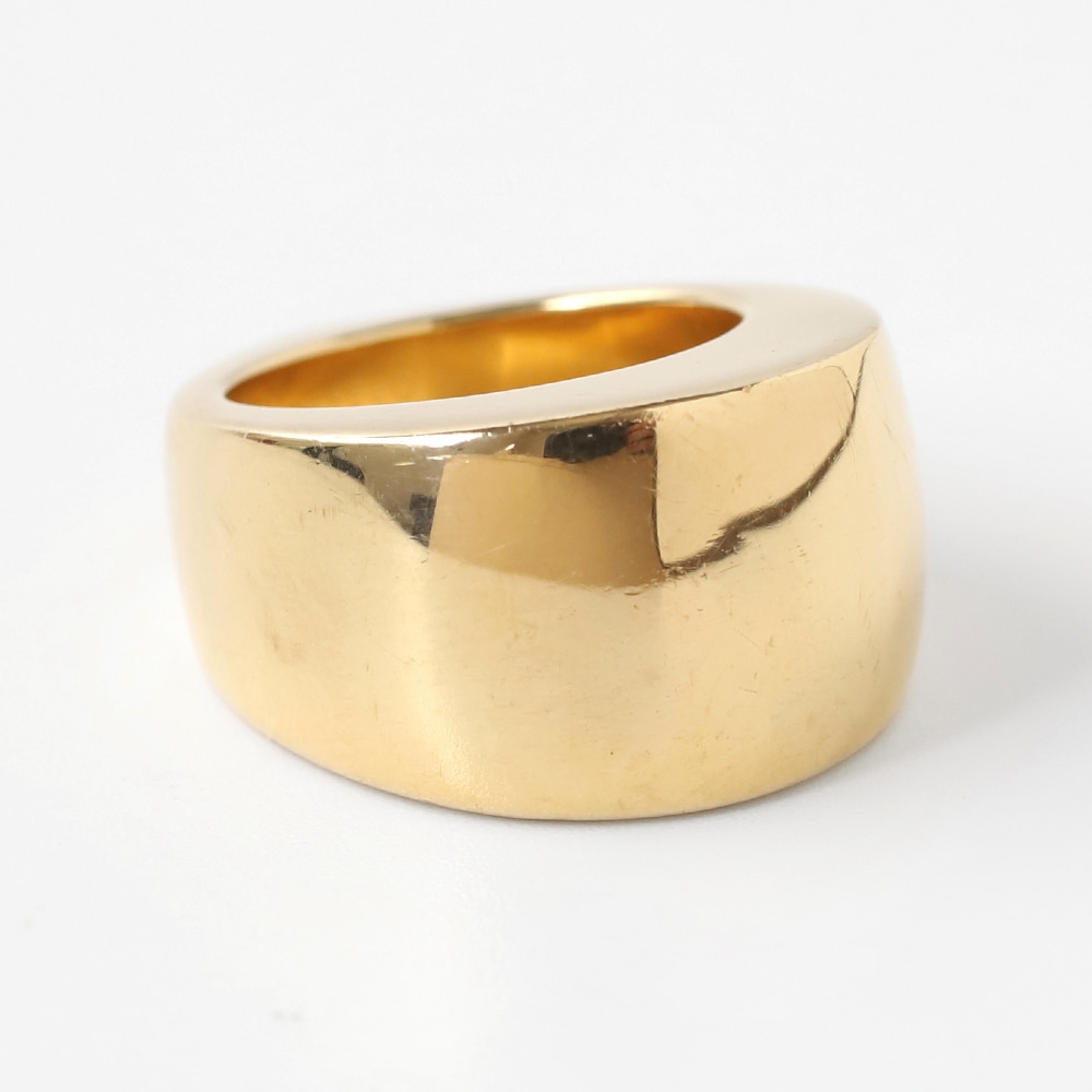 【2000】 PIAGET Teardrop Dome Ring 18k YG