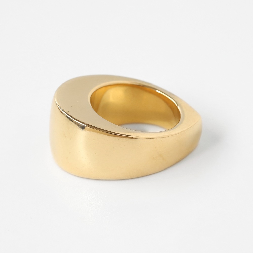 【2000】 PIAGET Teardrop Dome Ring 18k YG