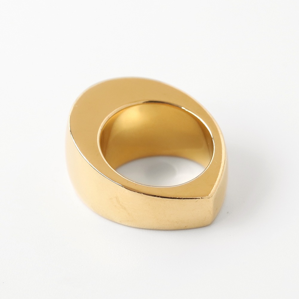 【2000】 PIAGET Teardrop Dome Ring 18k YG