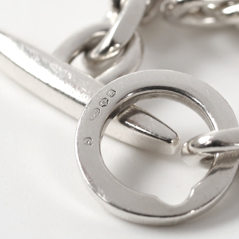 【1980s】Randers Solv<br>Denmark Anchor Chain Bracelet (S)