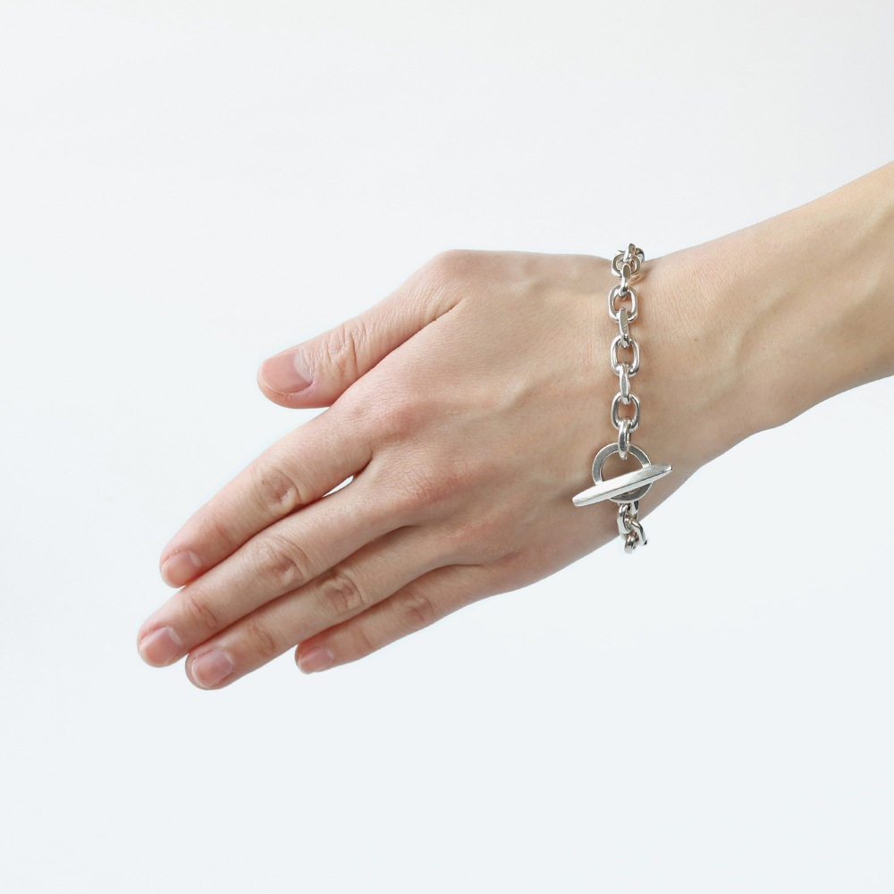 【1980s】Randers Solv<br>Denmark Anchor Chain Bracelet (S)