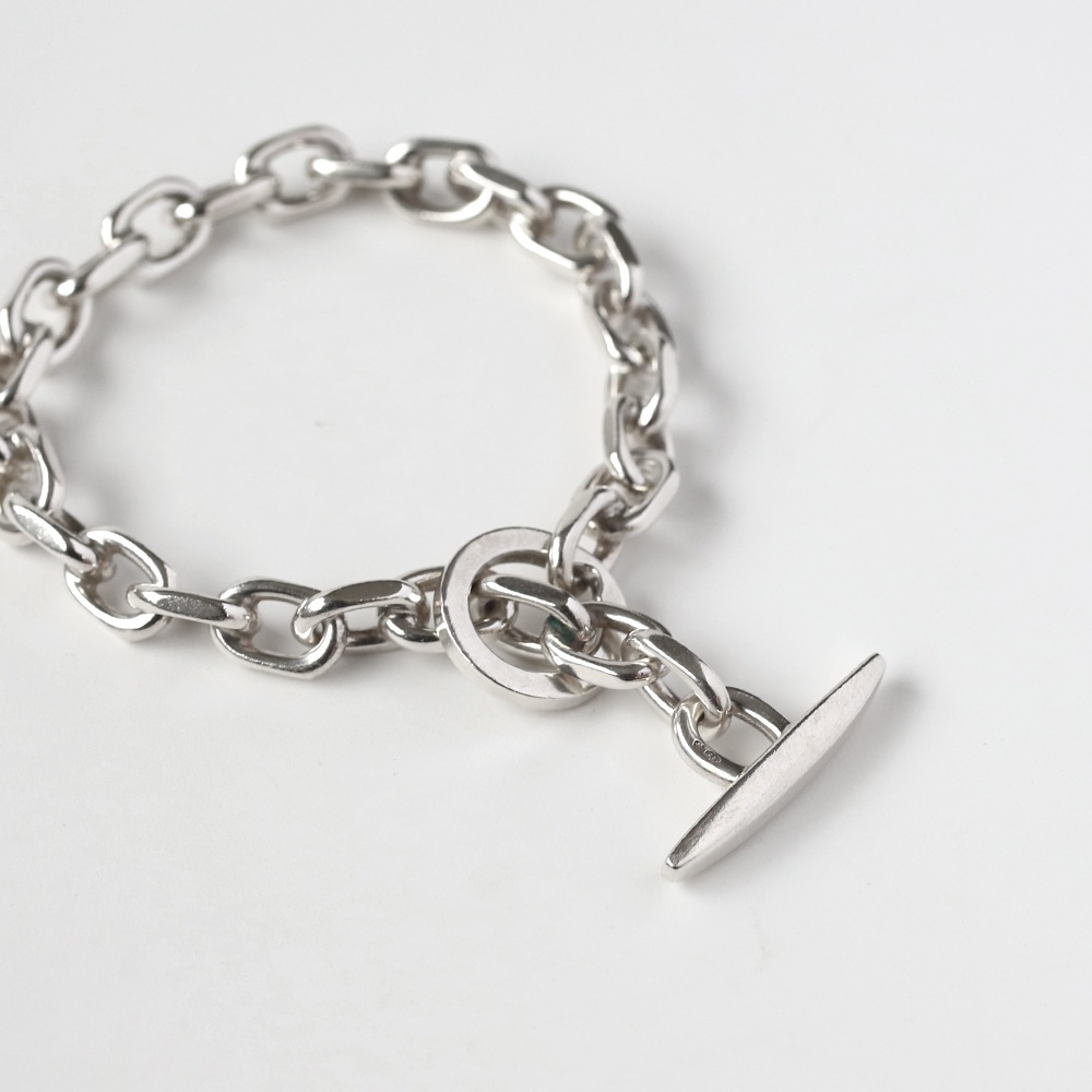 【1980s】Randers Solv<br>Denmark Anchor Chain Bracelet (S)