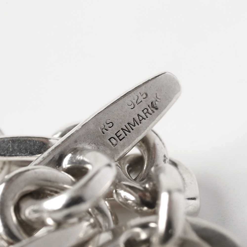 【1980s】Randers Solv<br>Denmark Anchor Chain Bracelet (S)