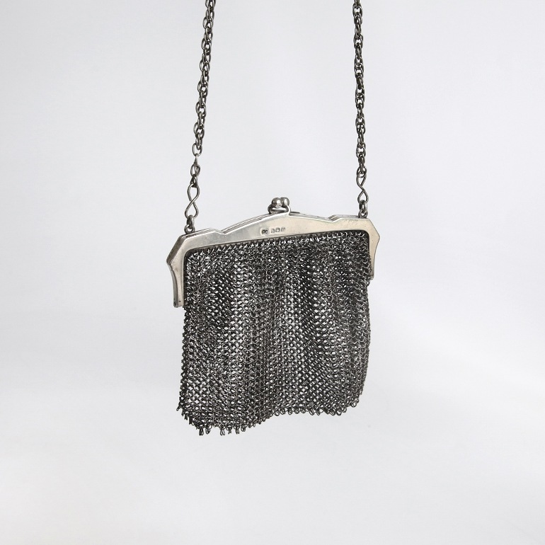 【1911】Silver Mesh Bag