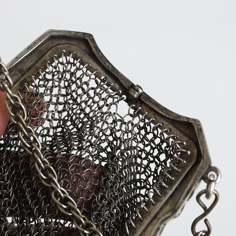 【1911】Silver Mesh Bag