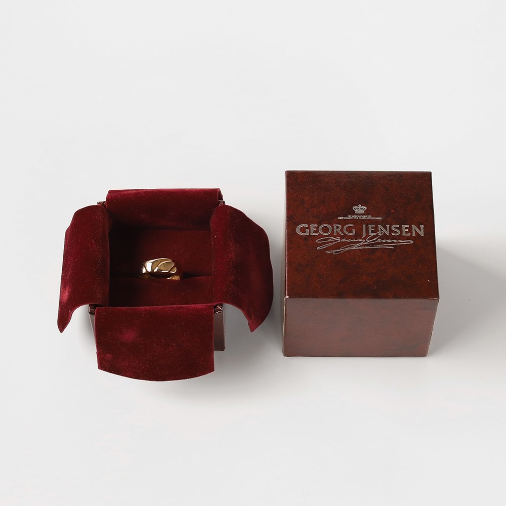【VINTAGE】Georg Jensen<br>14k Gold Modern Ring by Ole Kortzau