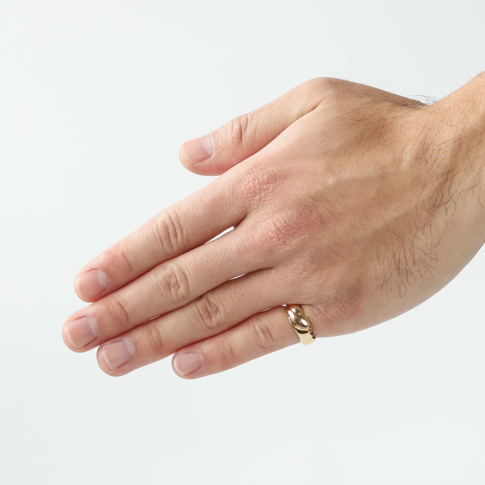【VINTAGE】Georg Jensen<br>14k Gold Modern Ring by Ole Kortzau
