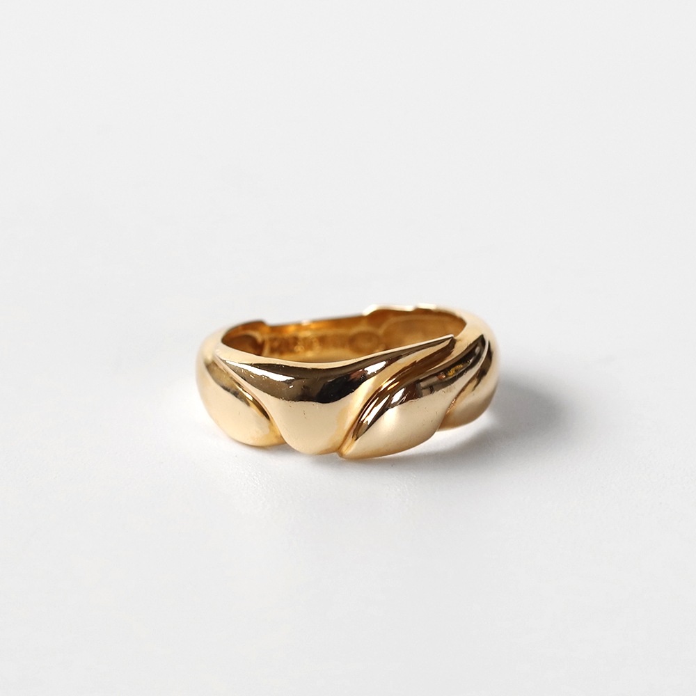 【VINTAGE】Georg Jensen<br>14k Gold Modern Ring by Ole Kortzau