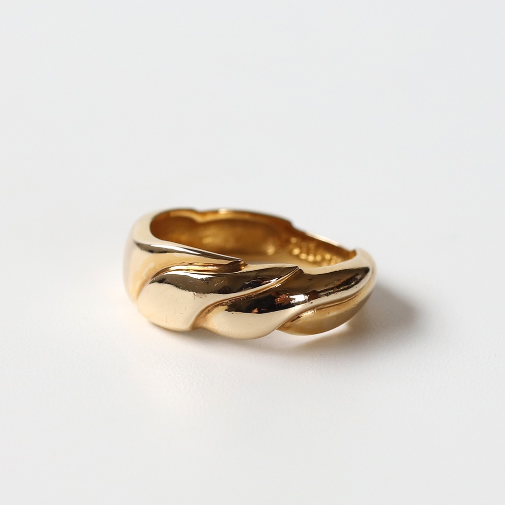 【VINTAGE】Georg Jensen<br>14k Gold Modern Ring by Ole Kortzau