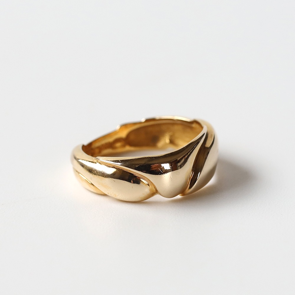 【VINTAGE】Georg Jensen<br>14k Gold Modern Ring by Ole Kortzau