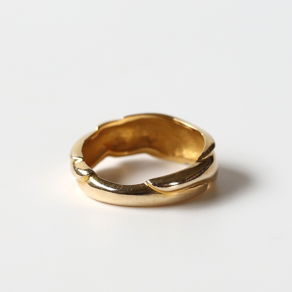 【VINTAGE】Georg Jensen<br>14k Gold Modern Ring by Ole Kortzau