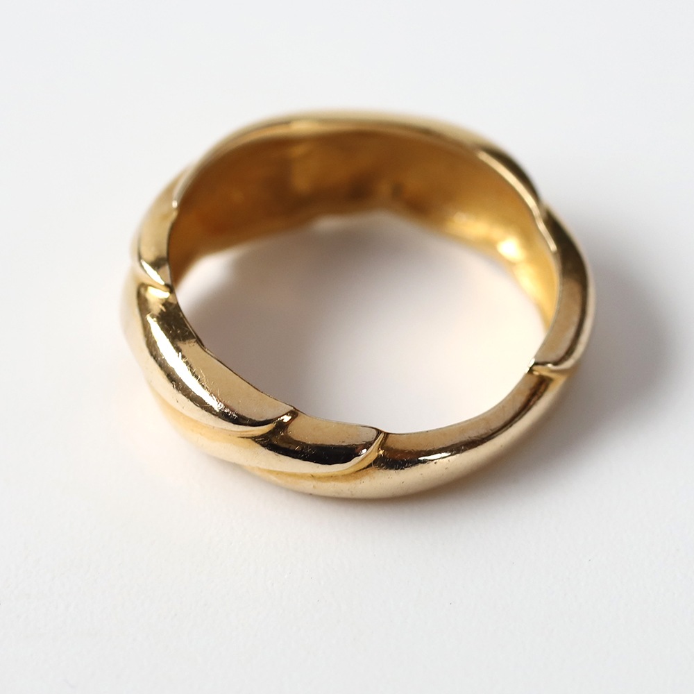 【VINTAGE】Georg Jensen<br>14k Gold Modern Ring by Ole Kortzau