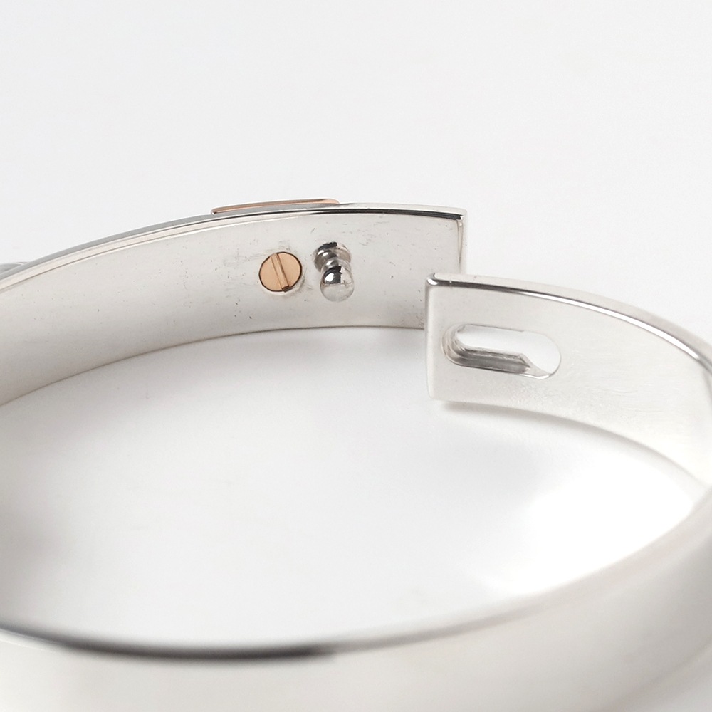 【OLD】HERMES Collier de Chien Bracelet 925×K18PG