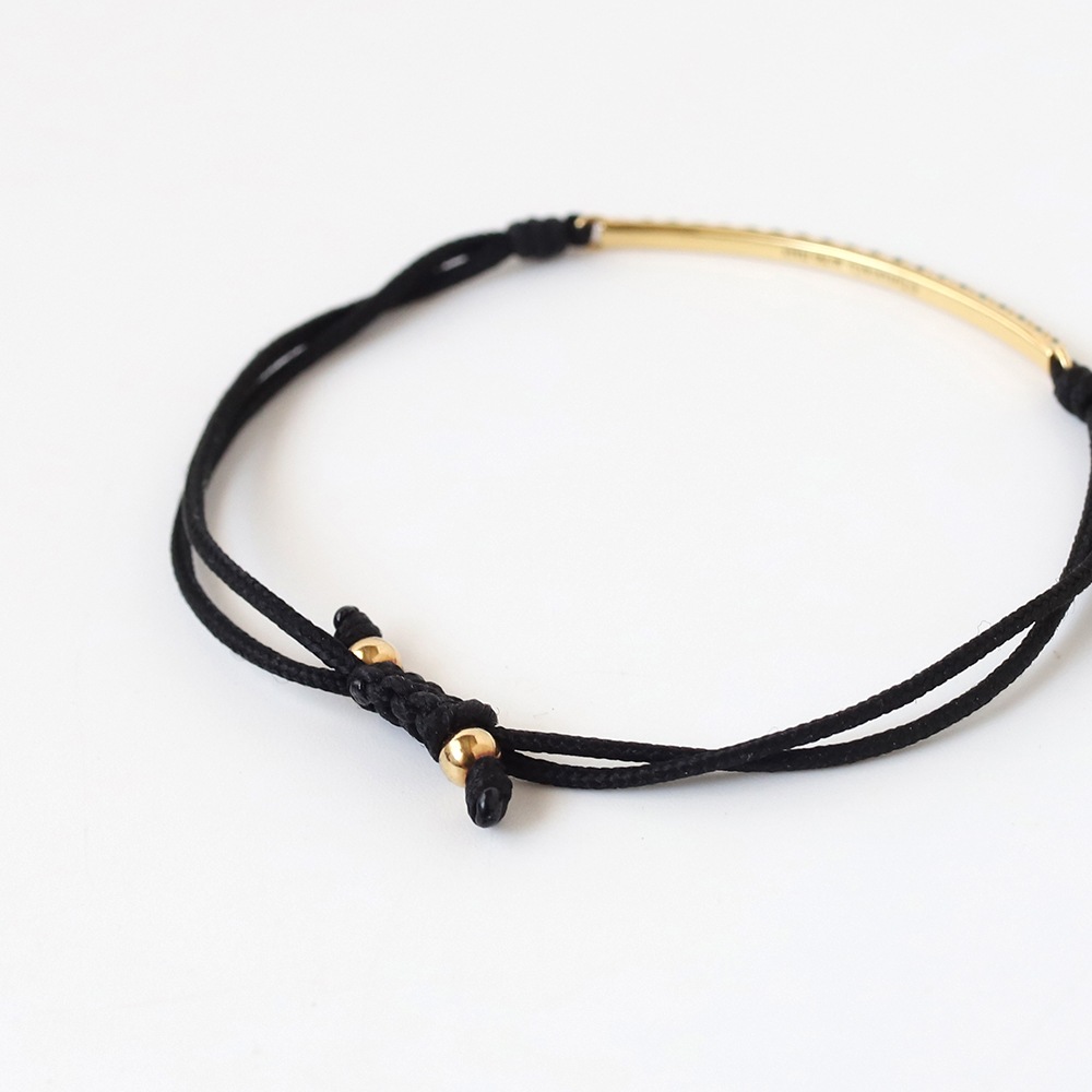 【OLD】TIFFANY&Co. Metro Bar Bracelet 18KYG×Tsavorite Garnet