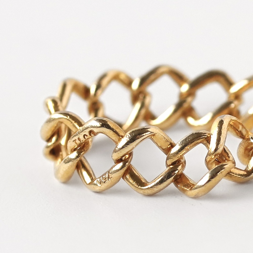 【1990s】TIFFANY&Co. 18k Gold Chain Ring