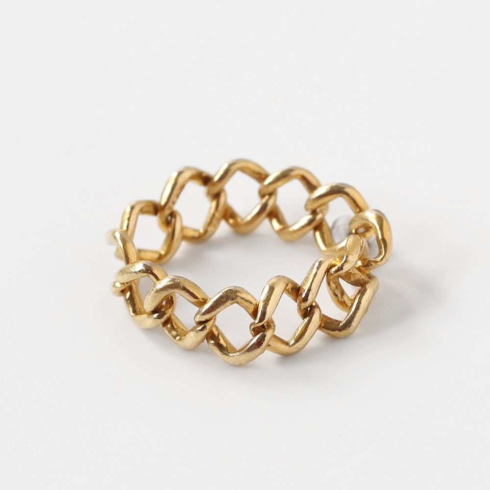 【1990s】TIFFANY&Co. 18k Gold Chain Ring
