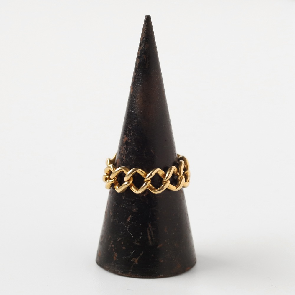 【1990s】TIFFANY&Co. 18k Gold Chain Ring
