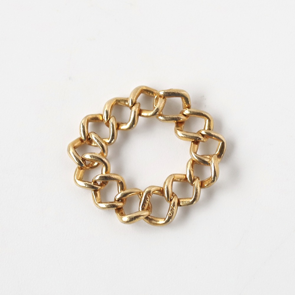 【1990s】TIFFANY&Co. 18k Gold Chain Ring
